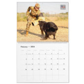 “DO NOT PET” - US Military Working Dogs Calendar カレンダー (2月 2026)