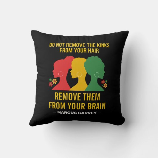 DO NOT REMOVE THE. KINKS FROM YOUR HAIR Afro クッション (裏面)