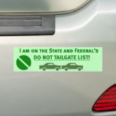 DO_NOT_TAILGATE バンパーステッカー (車上)