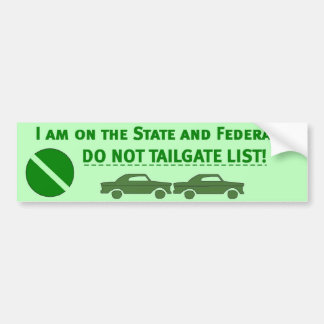 DO_NOT_TAILGATE バンパーステッカー