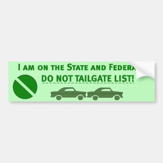 DO_NOT_TAILGATE バンパーステッカー (正面)