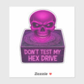 Do not Test My Hex Drive – パープルスカルシール シール (シート)