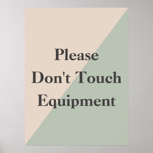 Do Not Touch Equipment Professional Boundary ポスター (正面)