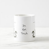 Do. Not. Touch. Scruffy Cat Work Place Humor コーヒーマグカップ (中央)