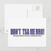 Do not-TSA-Me-BRO.xpng ポストカード (正面/裏面)