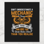 Do Not Underestimate Mechanic ワインラベル (シングルラベル)
