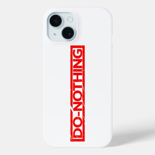 Do-Nothingスタンプ Case-Mate iPhoneケース (裏面)