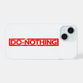 Do-Nothingスタンプ iPhone 15ケース (裏面横)
