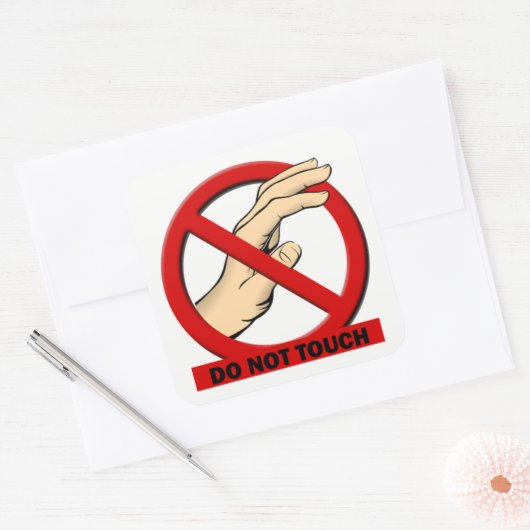 Do NotTouch スクエアシール (封筒)