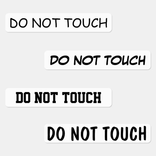 Do NotTouch ラベル (グループ)