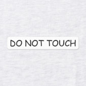 Do NotTouch ラベル (デザイン1)