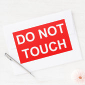 Do NotTouch 長方形シール (封筒)