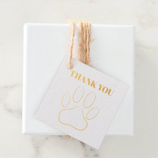 Do Paw Print Line Art フェイバータグ (箱)