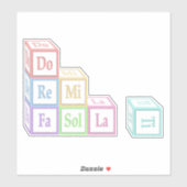 "Do Re Mi"スタックミュージカルベビーブロックKids Sticke シール (シート)