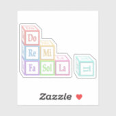 "Do Re Mi"積み上げミュージカルベビーブロック子供 シール (シート)