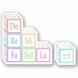 "Do Re Mi"積み上げミュージカルベビーブロック子供 シール