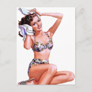 Do the Do Pin Up Girlのヴィンテージ ポストカード