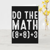 Do The Math 67 ミーム 面白い 6 7 教師 女性 カード (黄色い花)