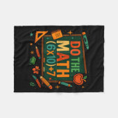 Do The Math 67 Funny Equation Chalkboard School Ar フリースブランケット (正面(横))