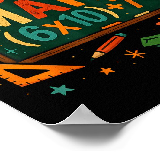 Do The Math 67 Funny Equation Chalkboard School Ar ポスター (角)