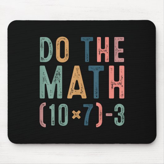 Do The Math 67 Funny Six Seven Meme Teacher Women マウスパッド (正面)
