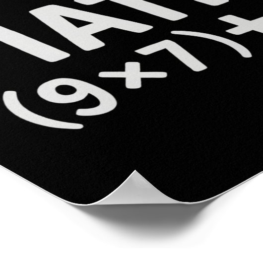 Do The Math 67 Meme  ポスター (角)