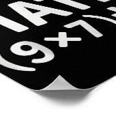 Do The Math 67 Meme  ポスター (角)