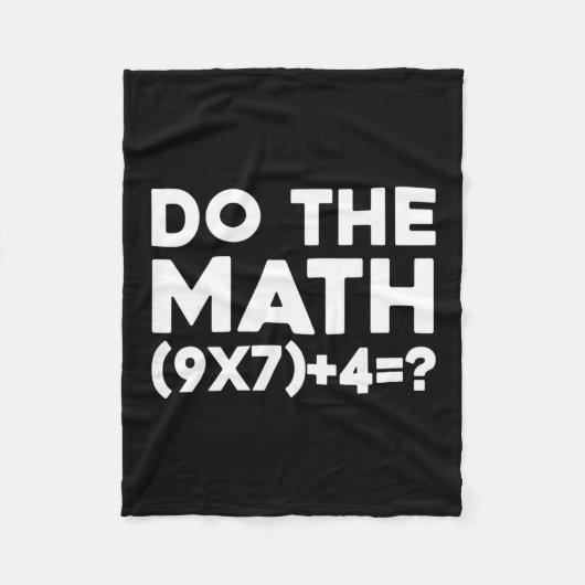 Do The Math 67 Meme 1  フリースブランケット (正面)