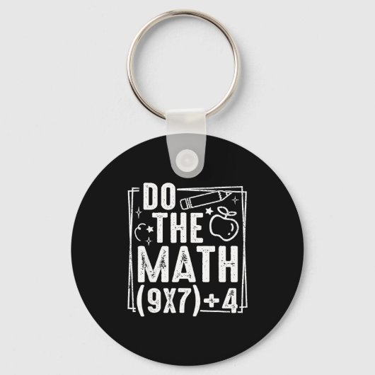 Do The Math 67 Meme 6 7 Funny Six Seven Women  キーホルダー (正面)