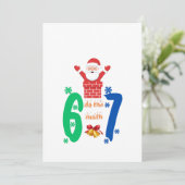 Do The Math 67 Meme Christmas サンキューカード (スタンド正面)