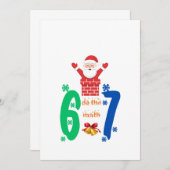 Do The Math 67 Meme Christmas サンキューカード (正面/裏面)