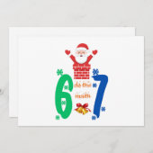 Do The Math 67 Meme Christmas シーズンカード (正面/裏面)