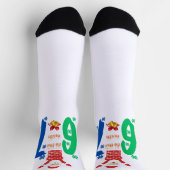 Do The Math 67 Meme Christmas ソックス (上部)