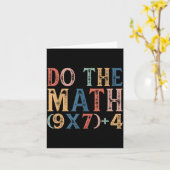 Do The Math 67 Meme Funny 6 7 Six Seven Men Women  カード (黄色い花)