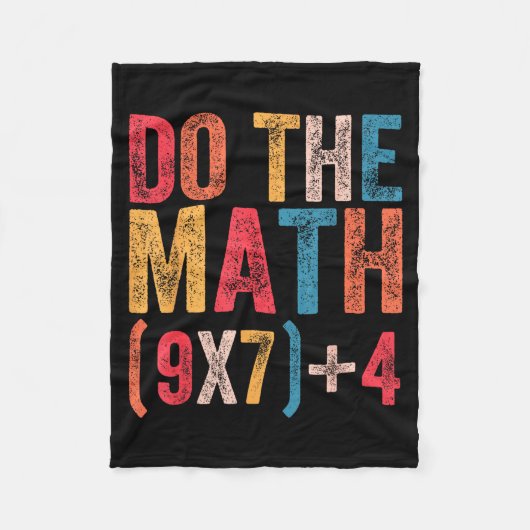 Do The Math 67 Meme Funny 6 7 Six Seven Men Women フリースブランケット (正面)