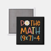 Do The Math 67 Meme Funny Six Seven Math Teacher S マグネット (正面/裏面)
