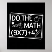 Do The Math 67 Meme Funny Six Seven Men Women Teac ポスター (正面)