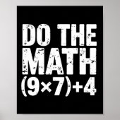 Do The Math 67 Meme Funny Six Seven Teacher  ポスター (正面)