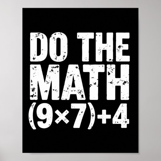 Do The Math 67 Meme Funny Six Seven Teacher  ポスター (正面)