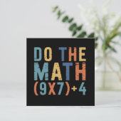 Do The Math 67 Meme Funny Six Seven Teacher  招待状 (スタンド正面)