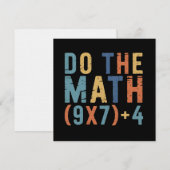 Do The Math 67 Meme Funny Six Seven Teacher  招待状 (正面/裏面)