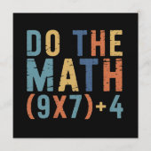 Do The Math 67 Meme Funny Six Seven Teacher  招待状 (正面)