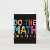 Do The Math 67 Meme Funny Six Seven Teacher Humor  カード (正面)