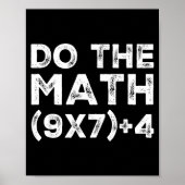 Do The Math 67 Meme Funny Six Seven Teacher Studen ポスター (正面)