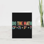 Do The Math 67 Meme Funny Teacher Six Seven Men Wo カード (正面)