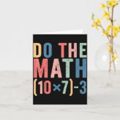 Do The Math 67 Teacher Meme Funny  カード (黄色い花)