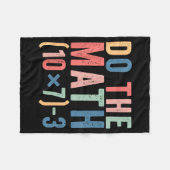 Do The Math 67 Teacher Meme Funny  フリースブランケット (正面(横))