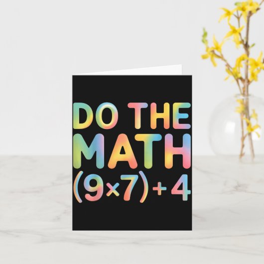 Do The Math Equation Thanksgiving Teacher 67 Six S カード (黄色い花)