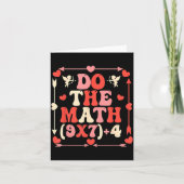Do The Math Equation Valentine's Day Math Teacher  カード (正面)