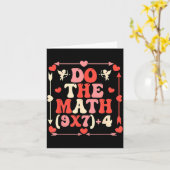 Do The Math Equation Valentine's Day Math Teacher  カード (黄色い花)